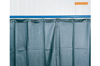 Schweißerschutzvorhang S9, dunkelgrün, matt, DIN EN 1598