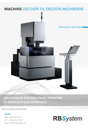 Katalog Drahtschneidemaschinen mit kontinuierlichem Molybdändraht, Arbeitsbereich von 400 x 300 bis 1600 x 1200 mm