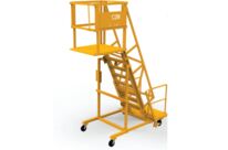 Mobile Leiter für den Zugang zu Müllcontainern