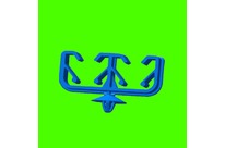 Araymond : Assemblages - ARAYMOND - Clip Plastique Pour cable ou Tube - Plastic Cable Clips - Support 2 tubes - Standard Clips For 2 Tubes