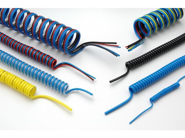 Blanke Polyurethan-Spiralschläuche