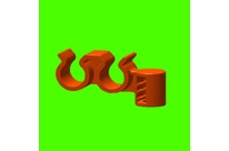 Araymond : Assemblages - ARAYMOND - Clip Plastique Pour cable ou Tube - Plastic Cable Clips - Support 2 Tubes Pour Goujons  - Stud Cable Clips For 2 Tubes