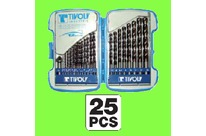 Werkzeug : Coffrets d&amp;#039;Outillages - COFFRET 25 FORETS METAUX REVETUS+ 1 FRAISE 90°