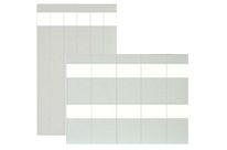 Kennzeichnungshefte SES-MARKERS® TAB Selbstklebende, geschützte Streifen unbedruckt mit weissem Feld zur Kennzeichnung