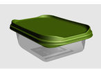 Rechteckige, eingespritzte  Kunststoffschale (siegelfähig)  für Fleisch, Fertiggerichte, Tiefkühlprodukte, Eisprodukte…