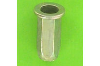 Blindnietmuttern RIVKLES : RIVKLES Stahl - Sechskantschaft - Flachkopf - Geschlossener Schaft