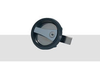 Bündiger Riegelverschluß mit Drehgriff