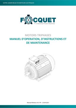 Handbuch für Gebrauch und Wartung von Focquet Elektromotoren