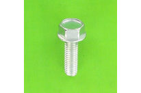 Selbstschneidende Schrauben : Gewindefurchende Schrauben - Sechskantkopf mit Flansch - Gewindefurchende Schrauben mit Sechskantkopf und Flansch Stahl Weiß verzinkt DIN 7500D