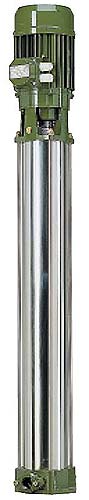 Mehrstufige Elektropumpe mit vertikaler Achse