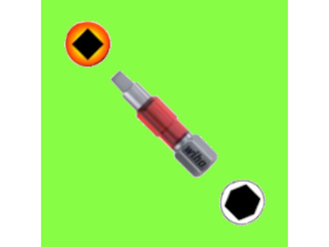 Wiha : WIHA- Embouts - Embouts Maxxtor - Embouts MaxxTor de 29, Robertson, forme C 6,3