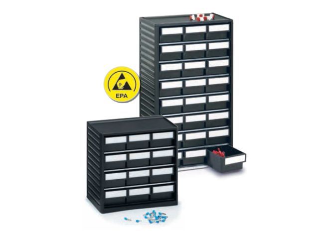 ESD-Kleinteilmagazine: serie 290/550 - ESD