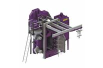 Durchlaufhängebahn-Strahlanlage