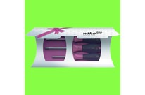 Wiha : WIHA Tournevis - Tournevis SoftFinish - Jeu 3 Tournevis SoftFinish à Fente Phillips Lames Rondes Ladies Line
