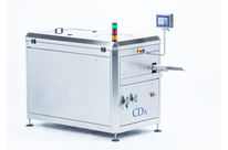 Automatischer Gefäßaufrichter für Flakons, mit Trichter