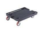 Transport-Rollwagen Mit zwei PU-Bock- und zwei PU-Lenkrollen 800 x 600 x 200 mm -