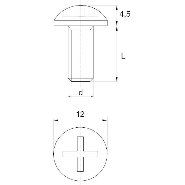 Rundkopfschrauben - produit présenté par BÜLTE PLASTIQUES