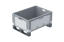 Großbehälter mit Kufen, Rädern und Füßen : EURO-NORM BASICLINE PLUS