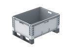 Großbehälter mit Kufen, Rädern und Füßen : EURO-NORM BASICLINE PLUS