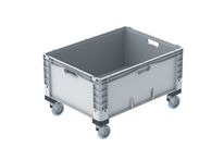 Großbehälter mit Kufen, Rädern und Füßen : EURO-NORM BASICLINE PLUS 