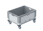 Großbehälter mit Kufen, Rädern und Füßen : EURO-NORM BASICLINE PLUS 