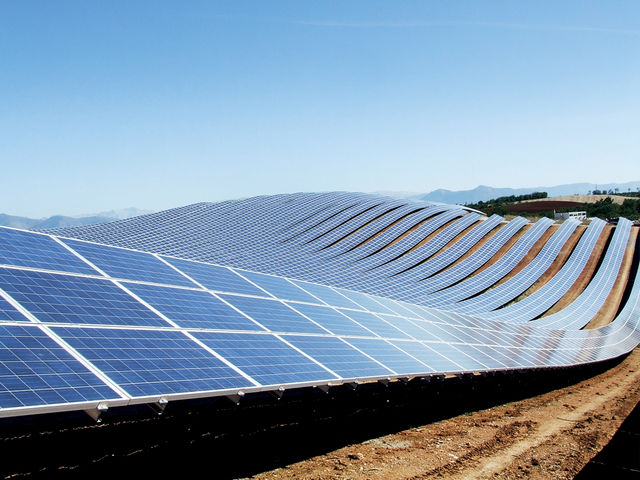 Grondstructuren voor zonnepanelen