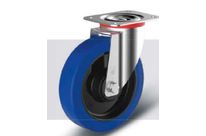 Räder mit stahlblechgehäuse mit Plattenbefestigung Wicke - ELASTIC® blue Serie BN L / B
