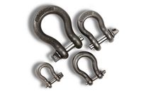 Schäkel, hochfest, geschweifte Form, mit Schraubbolzen