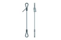 Edelstahl - Anschlagseil mit zwei gepressten Kauschen