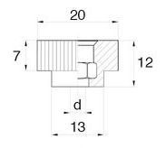 Rändelmuttern BPF 100 - produit présenté par BÜLTE PLASTIQUES