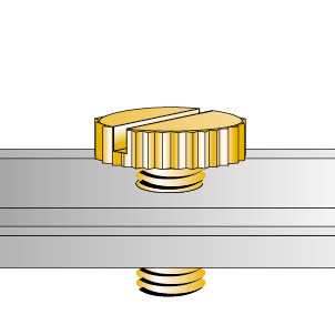 Rändelstopfen mit Schlitz BPE 654 - BÜLTE PLASTIQUES