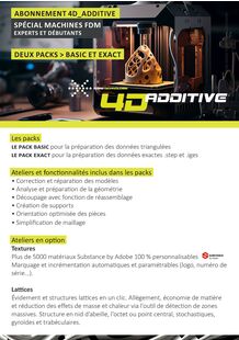 4D_Additive Abonnement - speziell für FDM-Maschinen / Zwei Pakete Basic und Exact