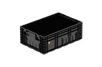 ESD-Behälter EURO-NORM ESD 600 x 400 x 213 mm :  VDA-R-KLT 6122 ESD 