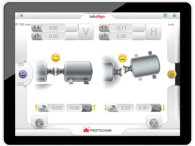 Laserwellenausrichtung auf Tablets und Smartphones : tab@lign 