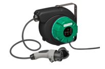 Elektroautoladegeräte- Aufwickler mit WALL BOX integriert (3,7 kW)