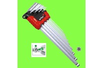 Wiha : WIHA- Clés Mâles - Clés Mâles ErgoStar - Jeu de Clés Mâles Six Pans à Tête Sphérique en étui ErgoStar avec MagicRing-9 pièces