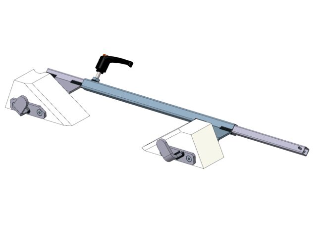 Verstellbare Eisenbahnkralle für variablen Radabstand | Ref. 400061 – ManuLine