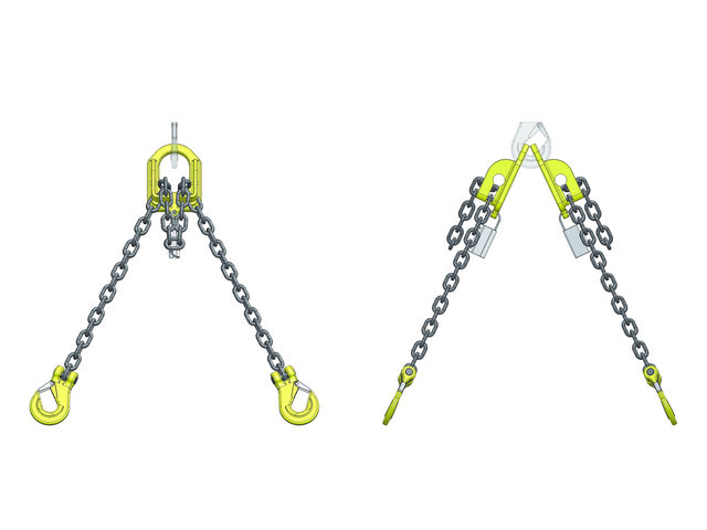 STAS Alloy Anschlagkette, 4-Strang - Typ QOS, verkürzbar