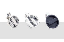 Bündiger Riegelverschluß mit Drehgriff