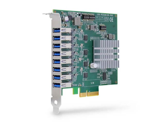 8-Port USB 3.1 Gen1 Frame Grabber Erweiterungskarte | PCIe-USB381F