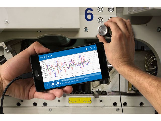 Triaxiales USB Beschleunigungssensor - Vibrationskontrolle - Recovib Feel